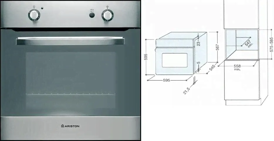 Газовый духовой шкаф Hotpoint-Ariston FH G (IX)-0