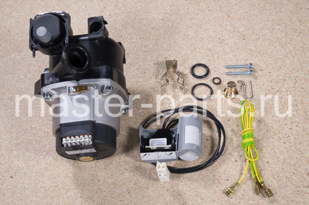 Насос циркуляционный в сборе для котла ARISTON 4M 1V F, аналог 60001581, 65105039, 65108227